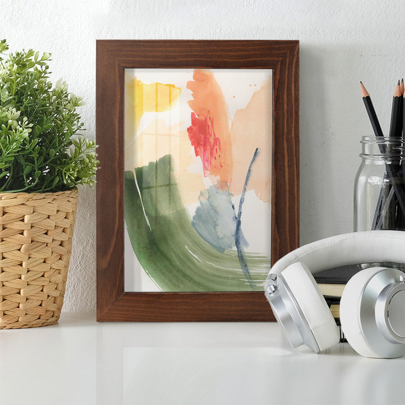 Gelatt Garden Palette I, encadré sur papier, Châtaigne, H 7 po x l 5 po x P 1 po