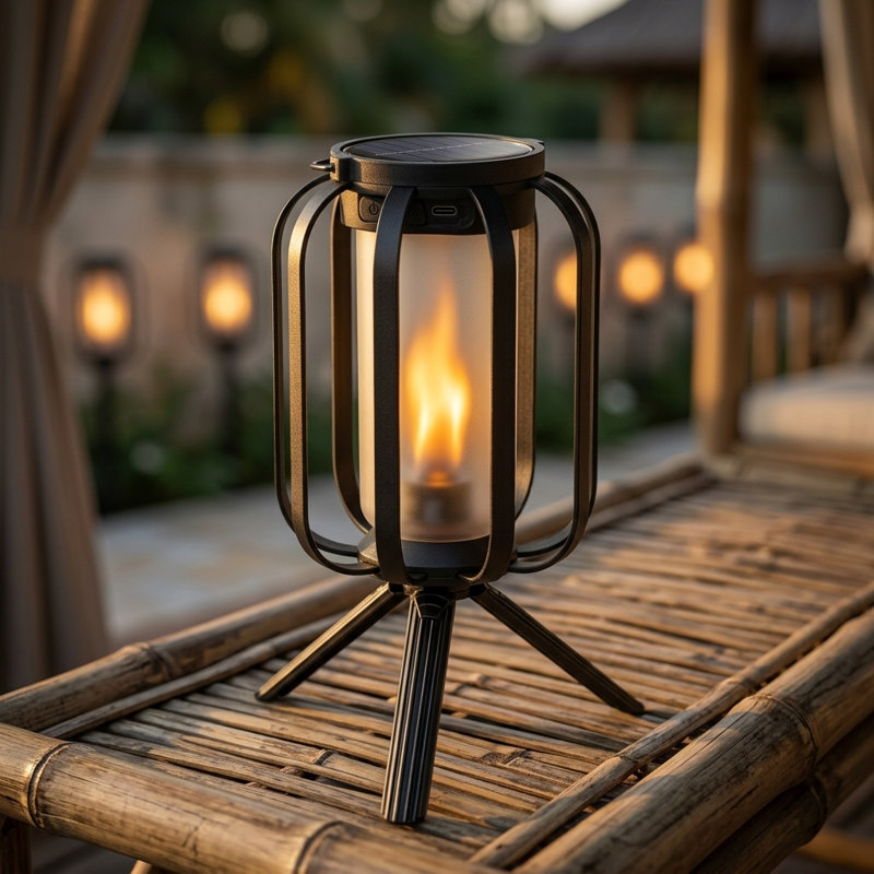 FoxFlame Modern Flame Lantern, 1pk, 1 Pack