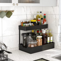 1pc cuisine épices organisateur support multi-fonction rotatif étagère de  rangement glisser armoires de cuisine placard organisateur cuisine étagère  de rangement 