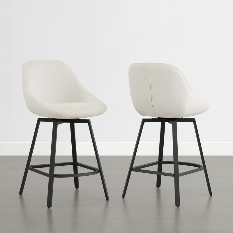 Swivel Counter Stool, Cream