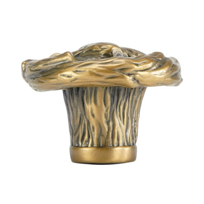 ARTS & CRAFT OAK PARK KNOB IN VINTAGE BRONZE PLATE