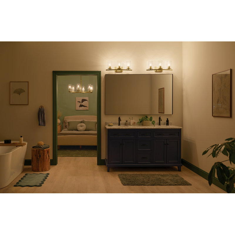 23" 3-Light Vanity Light, Brass