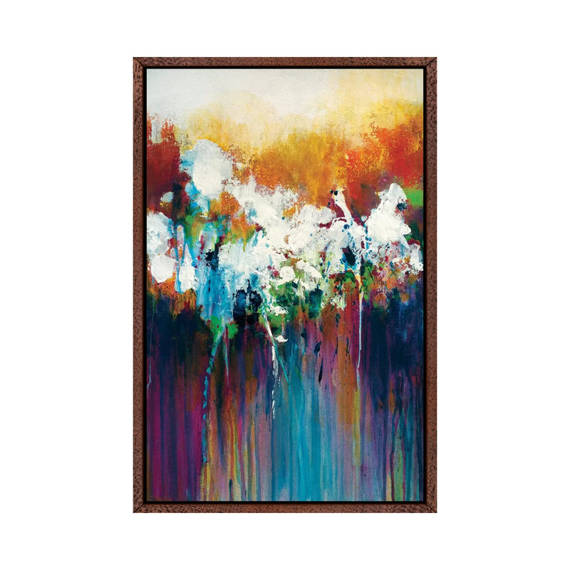 Rite of Spring 1 Piece Painting on Canvas, 66.04cm H x 45.72cm W x 3.81cm D, Classic Brown Wood Framed