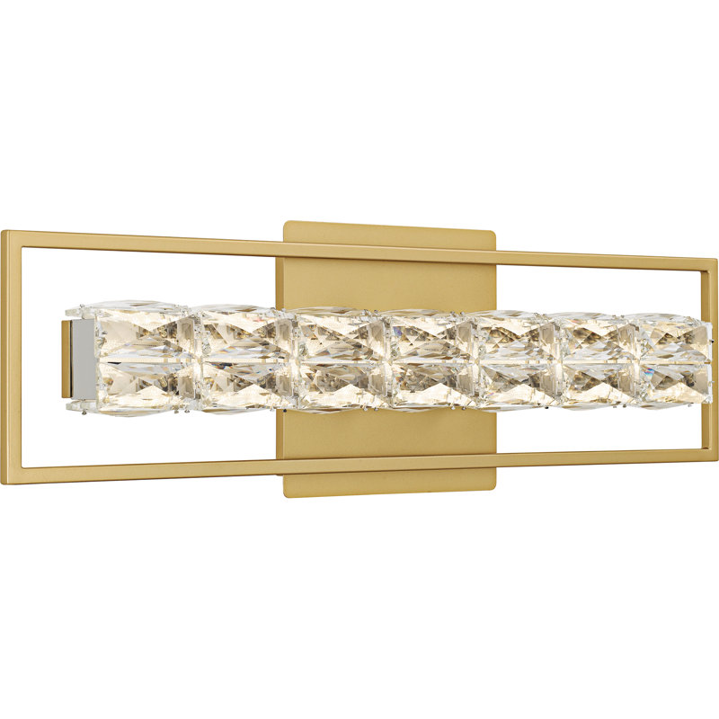 Jadai Integrated LED Soft Gold Bath Light With CCT Switch