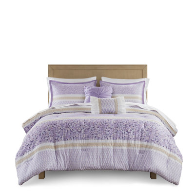 Hypoallergenic Seersucker Bedding Sets, Microfiber Comforter, Farmhouse Style