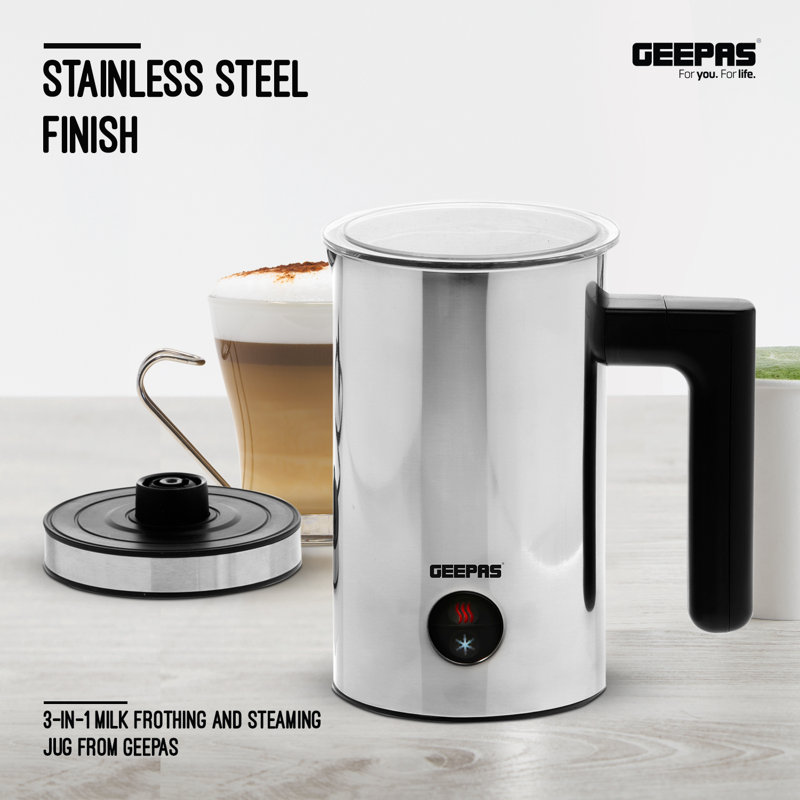 Geepas Stainless Steel Automatic Milk Frother