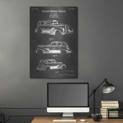 «Luxury Auto Blueprint Brevet» par Luxe Metal Portfolio