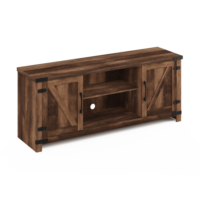 Vardan Unfinished TV Stand for TVs up to 60", Dark Brown