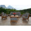 Monterey Teak Outdoor Ottoman-1357842052