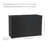 3-Section Wicker Planter Box - Black
