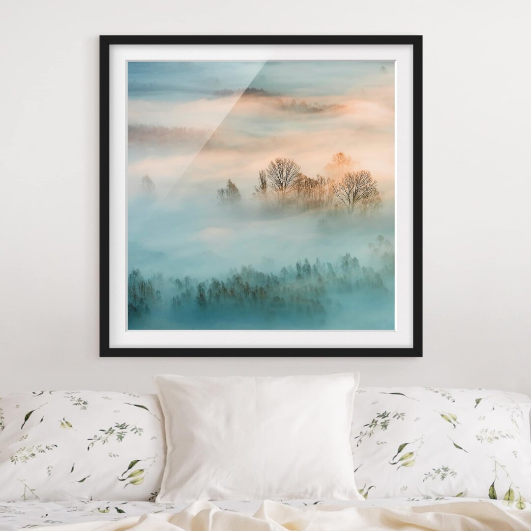 Gerahmtes Poster Fog at Sunrise