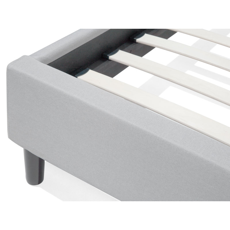 Maliyah Upholstered Bed, Light Grey, Super King (6')