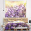 Tapisserie florale mauve et petites fleurs sauvages-28485957