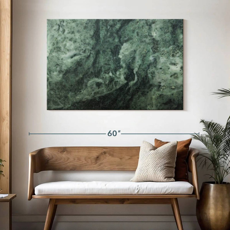 Avery Abstract Malachite, 32" H x 48" W
