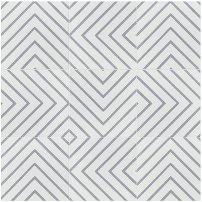 Labyrinth 7.87 in. x 7.87 in. Matte Tile