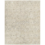 Once Upon A Time Wool Oriental Area Rug in Gray/Beige