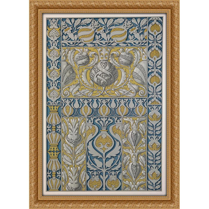 «Die Pflanze in Kunst» et «Gewerbe Pl. 095» (1886), H 32 po x l 23 po x P 1,5 po