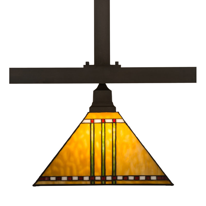 Finkel 3 - Light Pendant, 26" H x 48" W x 13" D, Craftsman Brown