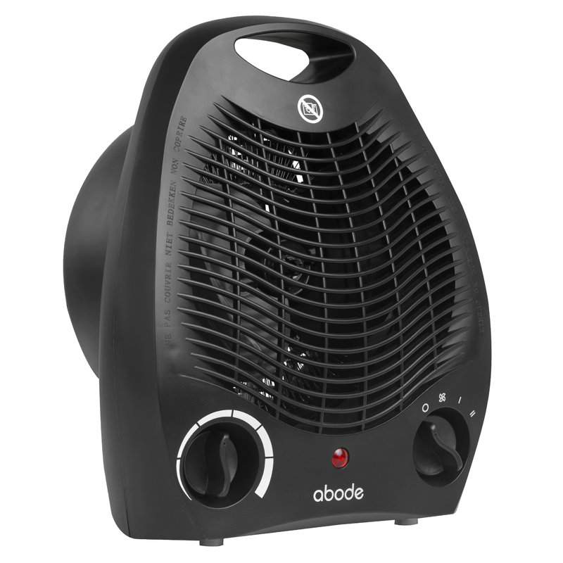 Abode 856 BTU Electric Compact Space Heater with Adjustable Thermostat