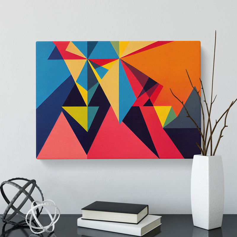 Suprematism Art Modern Vol.6 Abstract - Wrapped Canvas