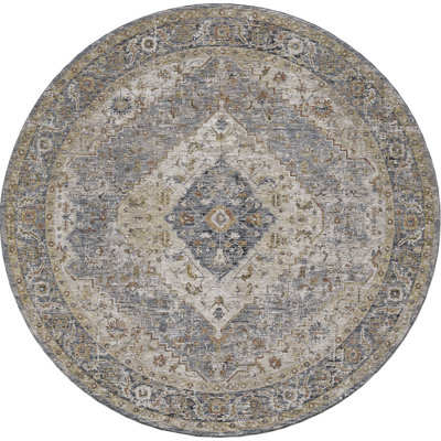 Oriental Machine Woven Polyester Area Rug