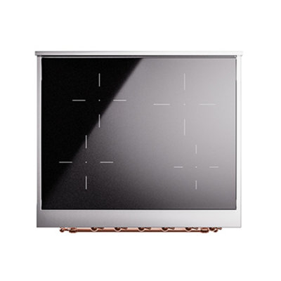 ILVE Nostalgie II Series Noblesse 30 inch Induction Range with 4 Induction Elements (Glass Door)