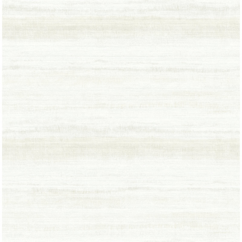 Papier peint à rayures horizontales Seabrook Designs, Ivoire métallique