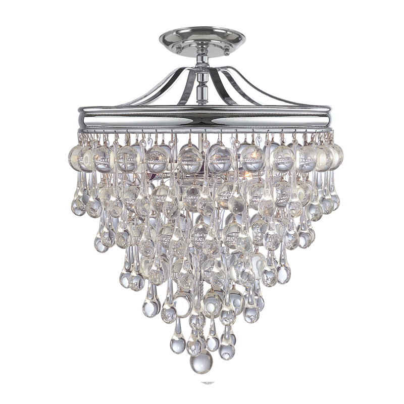 Calypso 3 Light Semi Flush Mount