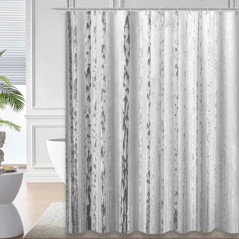 Rideau de douche Birch Forest, L 72 po x l 84 po