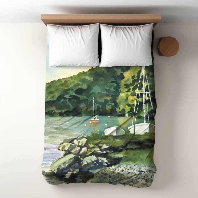 Housse de couette pour salle de bain Green Green Scenic