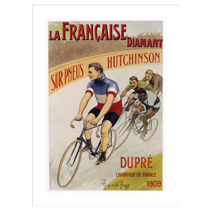 Affiche «La Francaise Diamant» par Pierre Gonzague Privat, impression giclée sur cadre, H 41,5 po x l 30,78 po