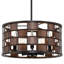 Lustre style campagne classique à 5 lumières avec abat-jour tambour en tissu Gabryele, plafonnier traditionnel à intensité variable pour salle à manger, îlot de cuisine et entrée