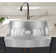 33" L x 21" W Stainless Steel Undermount Apron Kitchen Sink with Grid and Strainer