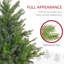 Arbre de Noël à charnière artificiel 5 pi avec 1309 pointes et support en métal pliable