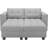 Ayden Hunsicker 63.8'' Modular Upholstered Sectional Sofa Bed Tufted Polyester Blend Sleeper with Storage-1227201304