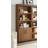 Modern Wood Lower Doors Bookcase, Office Bookcase, Office Shelving, Office Storage, Fully Assembled, Rich Medium Brown