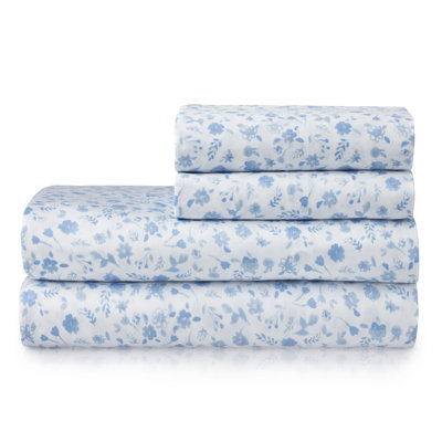 Ensemble de draps en satin de coton de qualité égyptienne 250 fils Martha Stewart