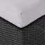 Banc de patio confortable avec coussin - rembourré de mousse, fer enveloppé de résine, relaxant sur un coussin de jardin relaxant rempli de mousse, se détendre