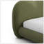 Mobilier de chambre à coucher en bois de chignon rond vert olive