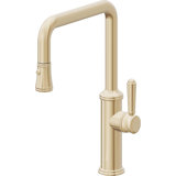 Davoli Kitchen Pull-Down Faucet with Button Sprayer - Quad Spout