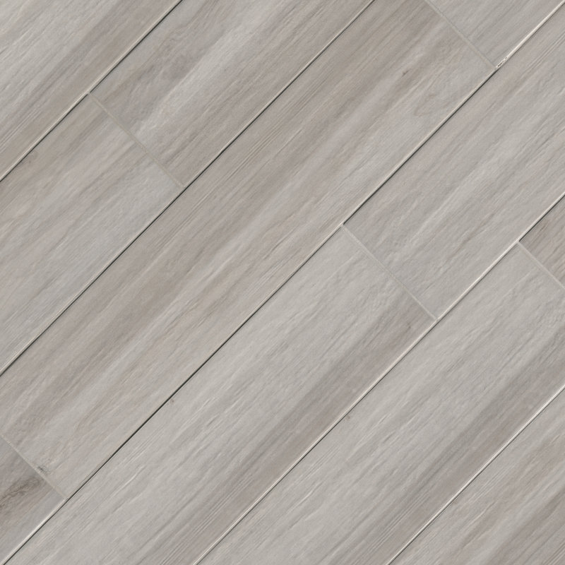 MSI Havenwood 8 in. x 36 in. Matte Porcelain Wood Look Floor and Wall Tile, Platinum