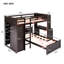Lit mezzanine en bois massif - Profitez d'une expérience de sommeil de qualité avec lit simple avec garde-robe et espace supplémentaire. Maximisez la fonctionnalité de votre chambre à coucher. Construire-112982534-112982531
