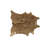 Tapis en cuir de vache Houchin Home Decor - brun clair et or 6 pi x 7 pi