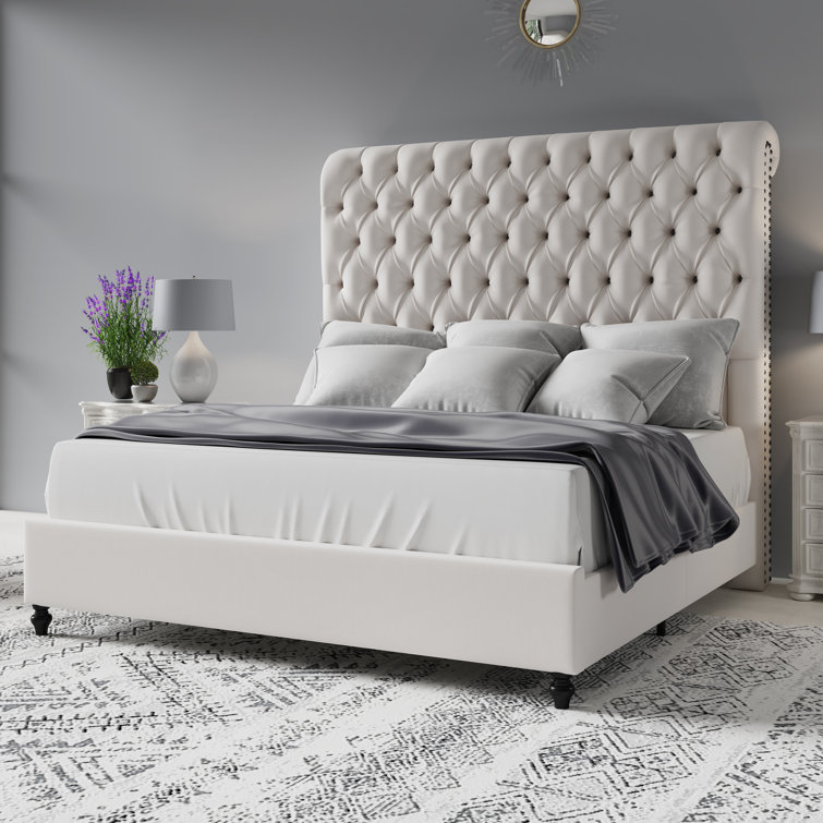 Willa Arlo Interiors Jampier Upholstered Sleigh Bed & Reviews | Wayfair