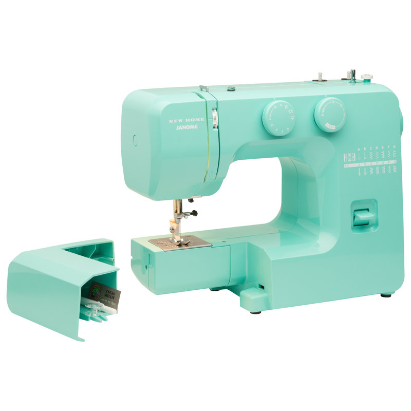 Janome Arctic Crystal Blue Sewing Machine with Metal Frame