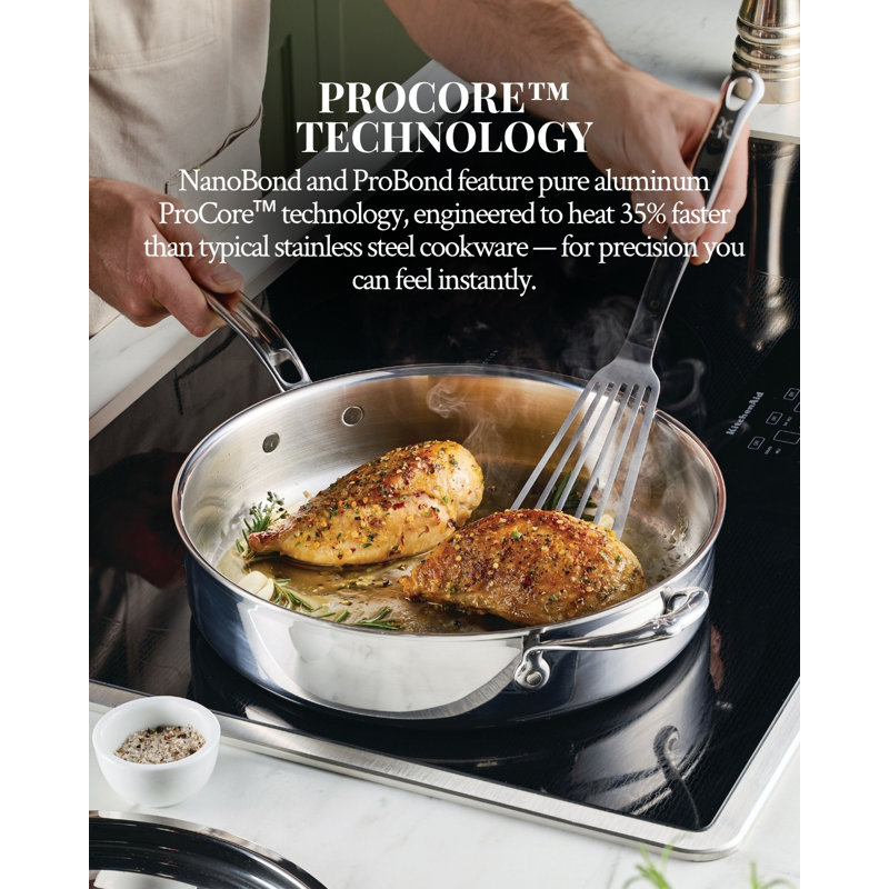 Hestan NanoBond Aluminum Open Skillet, 8.5'' W