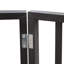 Freestanding Folding Dark Brown Arc Wooden Pet Gate For Dogs, Ideal For Blocking Doorways, Stairs, And House Areas, Perfect For Pet Safety, Home Organization, And Easy Storage, Suited For Indoor And Outdoor Use