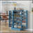 Freestanding Kitchen Pantry Storage Cabinet with 12 Door Shelves, Double Doors, 5-tier Shelving, and Adjustable Shelves for Maximum Organization-128975321