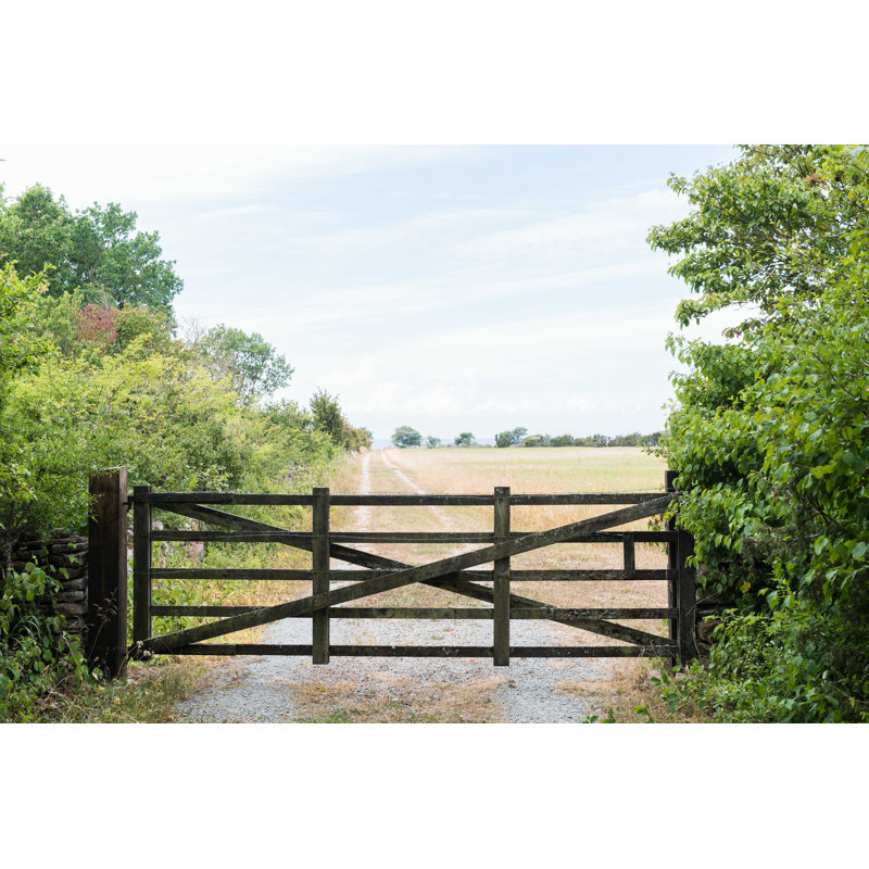 Vieille porte - photographie sur toile tendue, H 32 po x l 48 po