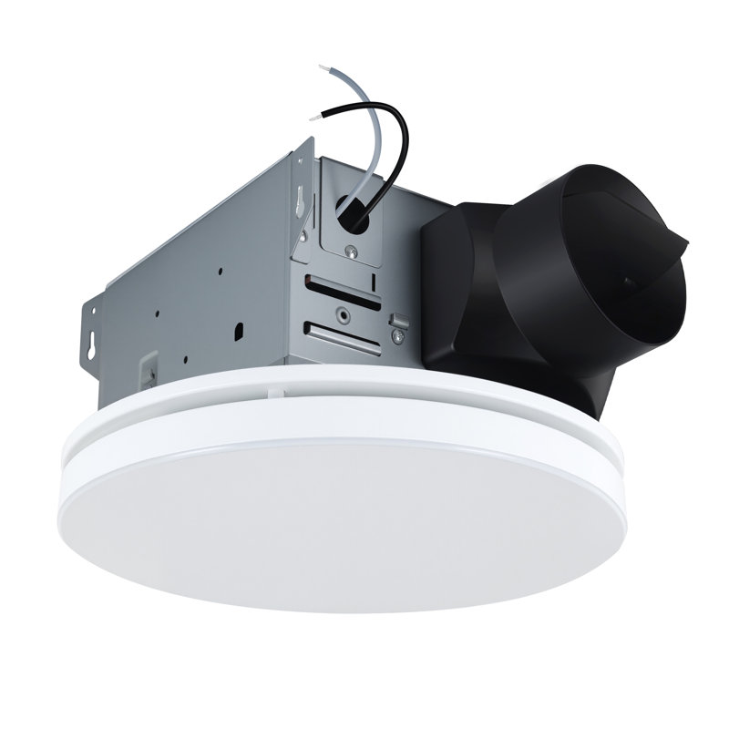 Ventilateur de salle de bain 110 pi³ / min, ventilateur de plafond silencieux avec moteur de qualité supérieure, ventilation éliminant l'humidité et les odeurs pour la salle de bain, la salle de lavage, la salle de rangement, blanc